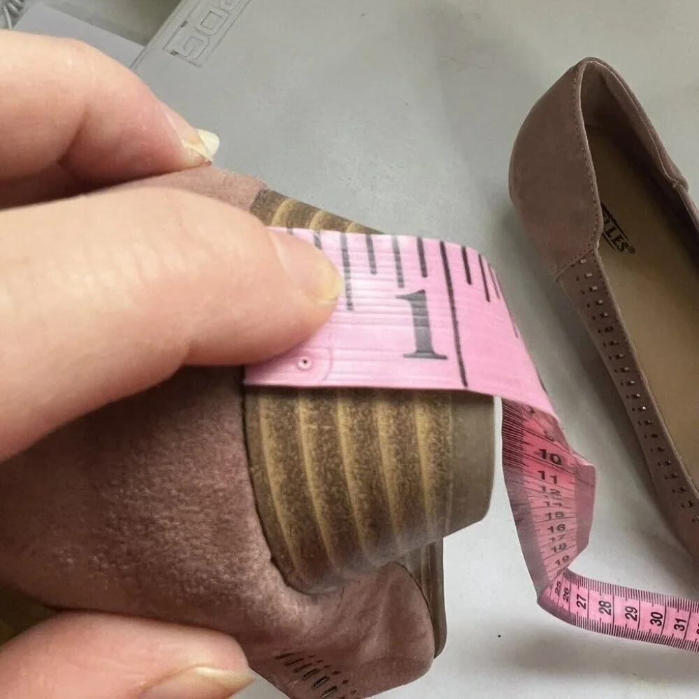 Seychelles Deville Pink‎ 1.25" Wedges Womens 10M Office Career Vegan Faux Suede - Picture 9 of 11